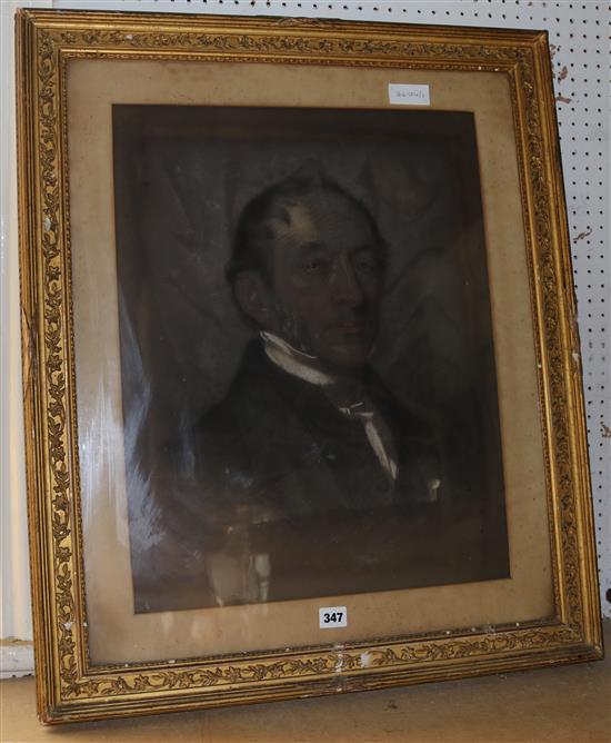 Pastel portrait of a Gent(-)